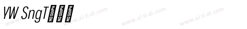 YW SongTi字体转换